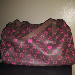 Marc Jacobs Speedy style bag with graffiti logo